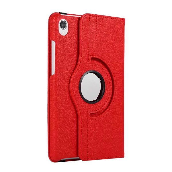 Ntech Hoes Geschikt voor Lenovo Tab M8 3rd Gen 2022 hoes Draaibare Book Multi stand Rood - Hoes Geschikt voor Lenovo Tab M8 HD LTE 2021Case Cover