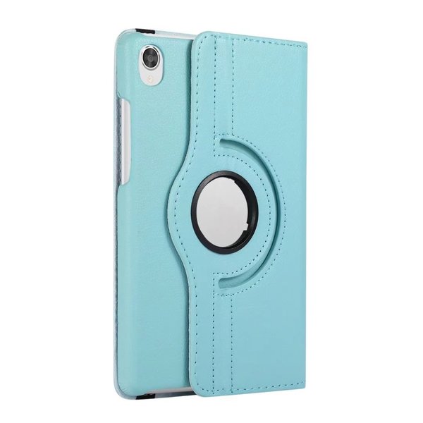 Ntech Hoes Geschikt voor Lenovo Tab M8 3rd Gen 2022 hoes Draaibare Book Multi stand Licht Blauw - Hoes Geschikt voor Lenovo Tab M8 HD LTE 2021Case Cover