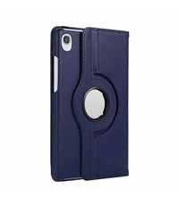 Ntech Lenovo Tab M8 3rd Gen 2022 hoes Draaibare Book Multi stand Donker Blauw
