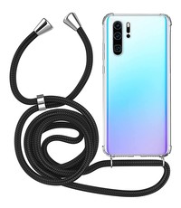Ntech Huawei P30 Pro Hoesje transparant silicone met Koord