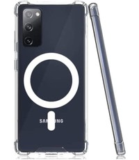 Ntech Samsung S21 Plus Hoesje Transparant met Oplaadfunctie
