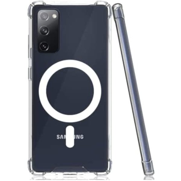 Ntech Hoesje Geschikt voor Samsung Galaxy S21 Plus Hoesje Transparant met Oplaadfunctie - oplader Oplader Geschikt voor Samsung Galaxy S21 Plus hoesje Doorzichtig Hoesje Shockproof case