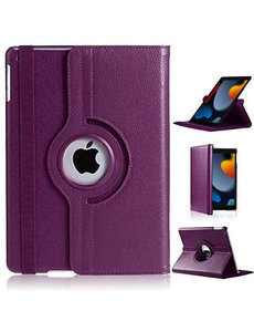 Ntech iPad 2021 hoes 360° draaibare Paars