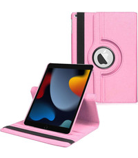Ntech iPad 2021 hoes 360° draaibare Licht roze