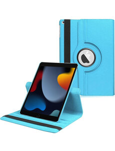 Ntech iPad 2021 hoes 360° draaibare Lichtblauw