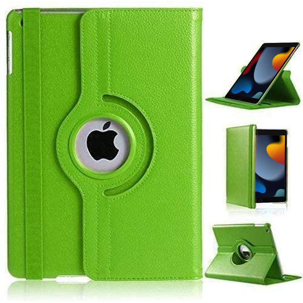 Ntech Hoes geschikt voor iPad 2021 / 2020 / 2019 (9e/8e/7e Generatie / 10.2 inch) - 360° draaibare Bookcase - Groen