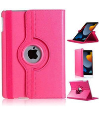 Ntech iPad 2021 hoes - 360° draaibaar Pink