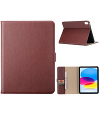 Ntech iPad 2022 Premium luxe bookcase Wine Rood