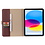 Ntech  iPad 2022 hoes - iPad 10e Generatie (10.9 inch) Hoes - Premium Luxe Leren bookcase - Wijnrood