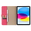 Ntech  iPad 2022 hoes - iPad 10e Generatie (10.9 inch) Hoes - Premium Luxe Leren bookcase - Roze