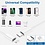 Ntech USB C kabel - oplader kabel -1m Geschikt voor iPhone  4 Pack