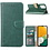Ntech Samsung A54 hoesje bookcase Groen - Galaxy A54 5G bookcase portemonnee hoesje - Samsung A54 screenprotector / 2X Beschermglas