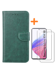 Ntech Samsung A54 hoesje bookcase Groen