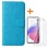 Ntech Samsung A54 hoesje bookcase Blauw - Galaxy A54 5G bookcase portemonnee hoesje - Samsung A54 screenprotector / 2X Beschermglas