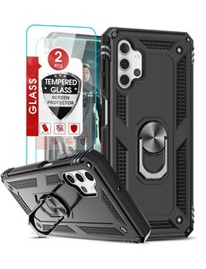 Ntech Samsung Galaxy A32 5G Hoesje Anti-Shock Hybrid Armor hoesje Zwart