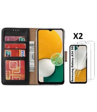 Ntech Samsung A34 5G hoesje bookcase Zwart