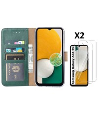 Ntech Samsung A34 5G hoesje bookcase Groen