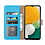Ntech Samsung A34 5G hoesje bookcase Blauw - Samsung Galaxy A34 bookcase portemonnee hoesje - Samsung A34 screenprotector / 2X Beschermglas
