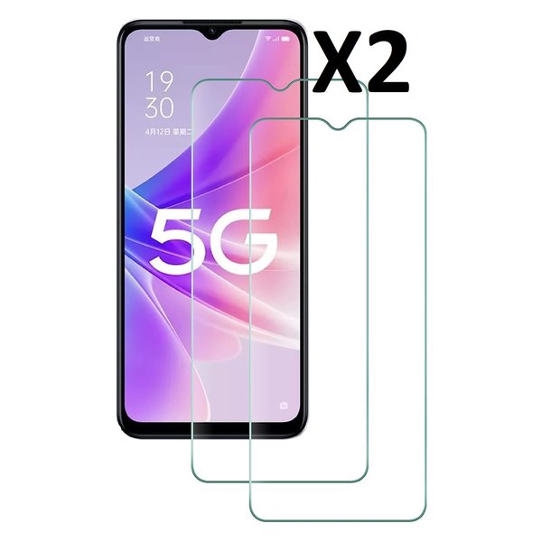 Ntech Screenprotector geschikt voor Oppo A56S Screenprotector Gehard Glas - Screenprotector geschikt voor Oppo A56s ScreenprotectorTempered Glass - 2 Stuks