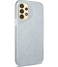 Ntech Samsung Galaxy A04 hoesje glitter colour case backcover Zliver