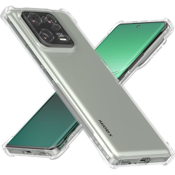 Ntech Hoesje Geschikt voor Xiaomi 13 Hoesje Siliconen Shockproof - Hoesje Geschikt voor Xiaomi 13 Transparant Shockproof cover -