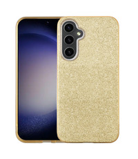 Ntech Samsung Galaxy S23 plus Glitter hoesje – Goud