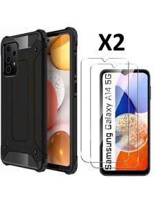 Ntech Samsung A14 5G Hoesje Schokbestendig Hybride hoesje