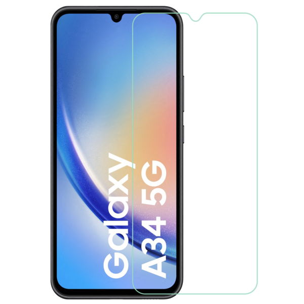 BixB BixB screenprotector Geschikt voor Samsung Galaxy A34 gehard glas tempered glass bescherming