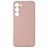 Ntech Hoesje Geschikt Voor Samsung Galaxy S23 Plus hoesje siliconen suède backcover met microvezel laag – Licht Roze