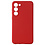 Ntech Hoesje Geschikt Voor Samsung Galaxy S23 Plus hoesje siliconen suède backcover met microvezel laag – Rood