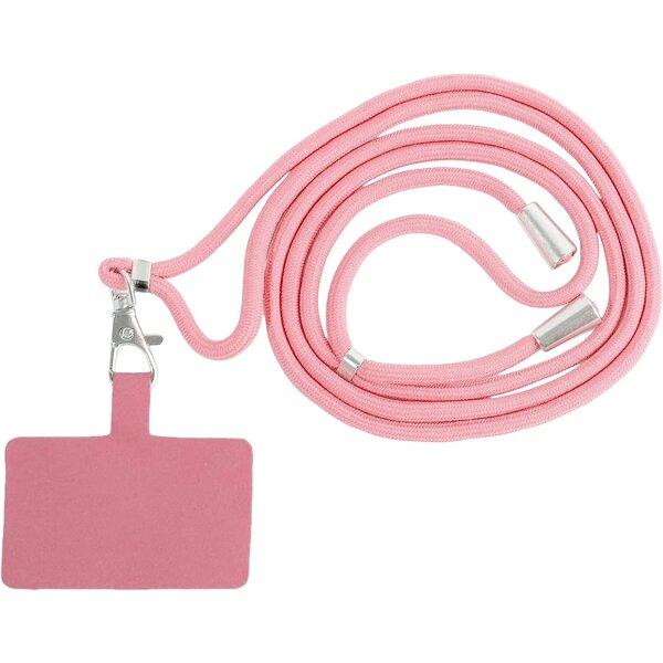 Ntech Universele Telefoonkoord Licht Roze - Verstelbare Telefoonketting - Koord voor samsung , Geschikt voor iPhone, Moto, LG, xiaomi, Telefoon