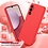 Ntech Hoesje Geschikt Voor Samsung Galaxy A14 Hoesje siliconen Rood zacht siliconen hoesje TPU backcover - Met Screenprotector - 2 stuks