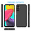 Ntech Hoesje Geschikt Voor Samsung Galaxy A54 Hoesje siliconen Zwart zacht siliconen hoesje TPU backcover - Met Screenprotector - 2 stuks