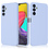 Ntech Hoesje Geschikt Voor Samsung Galaxy A54 Hoesje siliconen Licht Blauw zacht siliconen hoesje TPU backcover - Met Screenprotector - 2 stuks