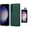 Ntech Hoesje Geschikt Voor Samsung Galaxy S23 Hoesje siliconen Pine Groen zacht siliconen hoesje TPU backcover - Met Screenprotector - 2 stuks