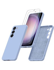 Ntech Samsung S23 Plus Hoesje siliconen Licht Blauw zacht siliconen hoesje TPU backcover