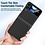 Ntech Hoesje Geschikt Voor Samsung Galaxy Z Flip 4 Hoesje geborsteld Shockproof Zwart - Hoesje Geschikt Voor Samsung Galaxy Z Flip 4 hoesje brushed cover