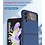 Ntech Hoesje Geschikt Voor Samsung Galaxy Z Flip 4 Hoesje geborsteld Shockproof Blauw - Hoesje Geschikt Voor Samsung Galaxy Z Flip 4 hoesje brushed cover