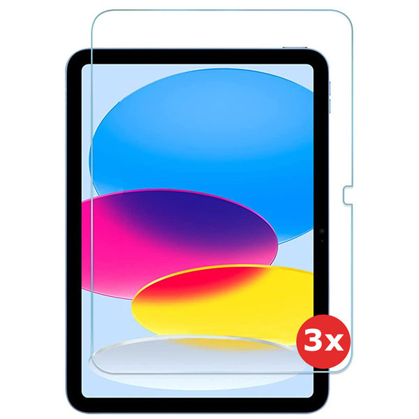 BixB BixB Screenprotector Geschikt Voor iPad 2022 (10e Generatie/ 10th Generation - 10.9 inch) gehard glas tempered glass bescherming - 3 STUKS