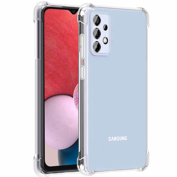 BixB BixB bumper case Hoesje Geschikt Voor Samsung Galaxy A13 5G hoesje transparant siliconen Anti Shock cover