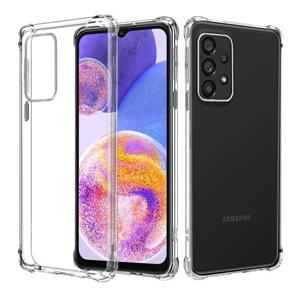 BixB BixB bumper case Hoesje Geschikt Voor Samsung Galaxy A23 hoesje transparant siliconen Anti Shock cover