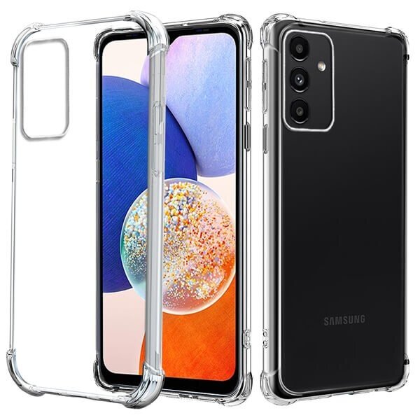 BixB BixB bumper case Hoesje Geschikt Voor Samsung Galaxy A14 hoesje siliconen transparant Anit Shock proof