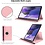 Ntech Hoesje Geschikt Voor Samsung Galaxy Tab S8 Plus hoes Draaibare Book Case Cover Rose Goud - Hoesje Geschikt Voor Samsung Galaxy Tab S8 Plus hoesje 2022/ Tab S7 FE 2021/Tab S7 Plus 2020 hoesje -Tablet Hoes 12.4 Inch