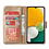 Ntech Hoesje Geschikt Voor Samsung Galaxy A24 hoesje bookcase portemonnee Met 2x screenprotector / Beschermglas - Goud