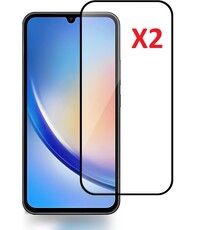 Ntech Full Cover Screenprotector Samsung Galaxy A24 4/5G Zwart 2pack