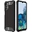 Ntech Hoesje geschikt voor Samsung Galaxy A24 5G Hoesje Zwart Schokbestendig Hybride Heavy Duty Rugged hoesje met 2x Screenprotector
