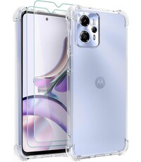 Ntech Moto G13 hoesje transparant Anti Shock silicone hoesje