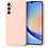 Ntech Hoesje Geschikt Voor Samsung Galaxy A34 Hoesje siliconen Pink Sand zacht siliconen hoesje TPU backcover - Met Screenprotector - 2 stuks