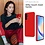 Ntech Hoesje Geschikt Voor Samsung Galaxy A34 Hoesje siliconen Rood zacht siliconen hoesje TPU backcover - Met Screenprotector - 2 stuks