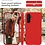 Ntech Hoesje Geschikt Voor Samsung Galaxy A34 Hoesje siliconen Rood zacht siliconen hoesje TPU backcover - Met Screenprotector - 2 stuks